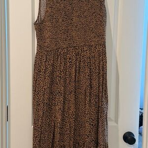 j. Crew leopards maxi dress